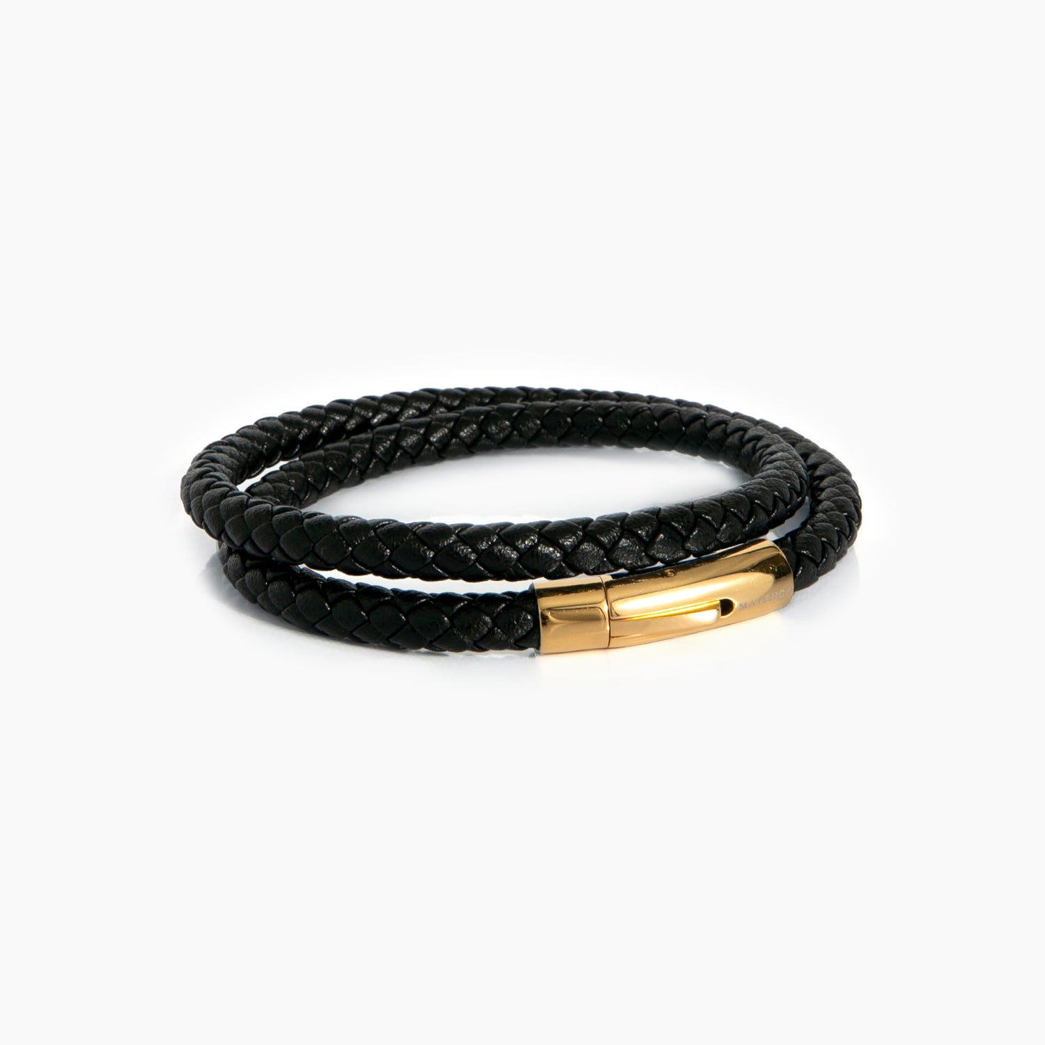 Gevlochten Leren Armband