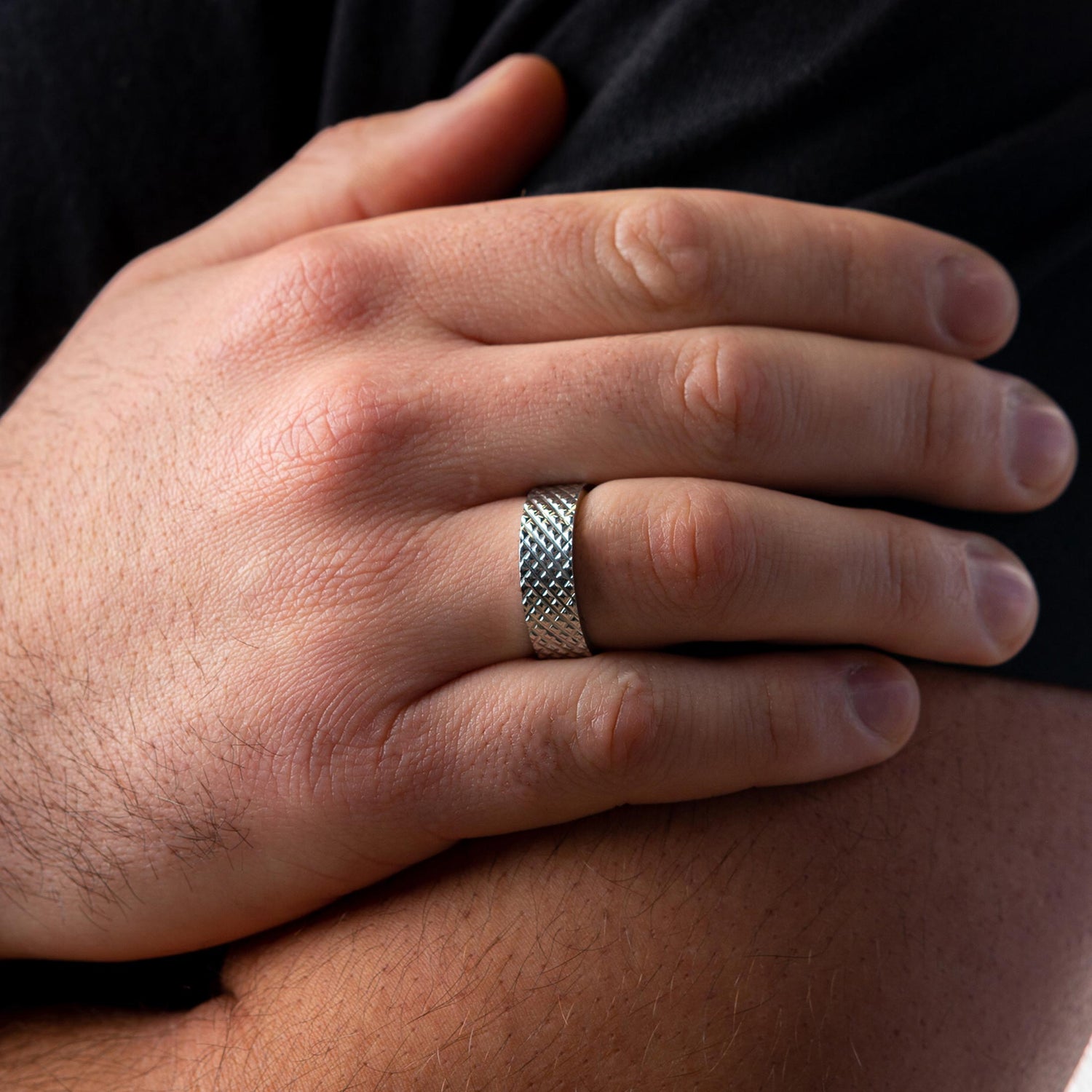 Ring met Diamant Motief
