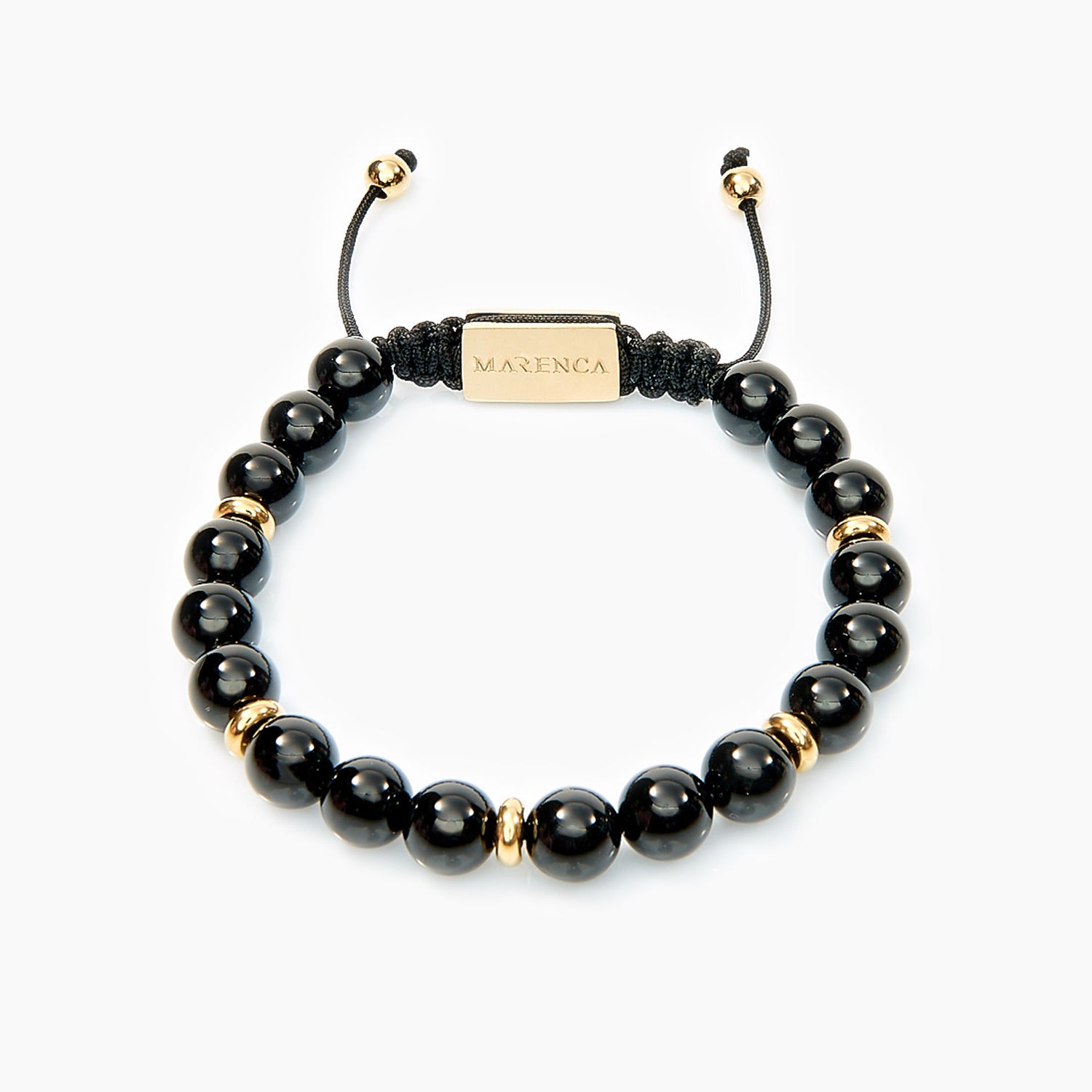 Zwarte Onyx Kralen Armband