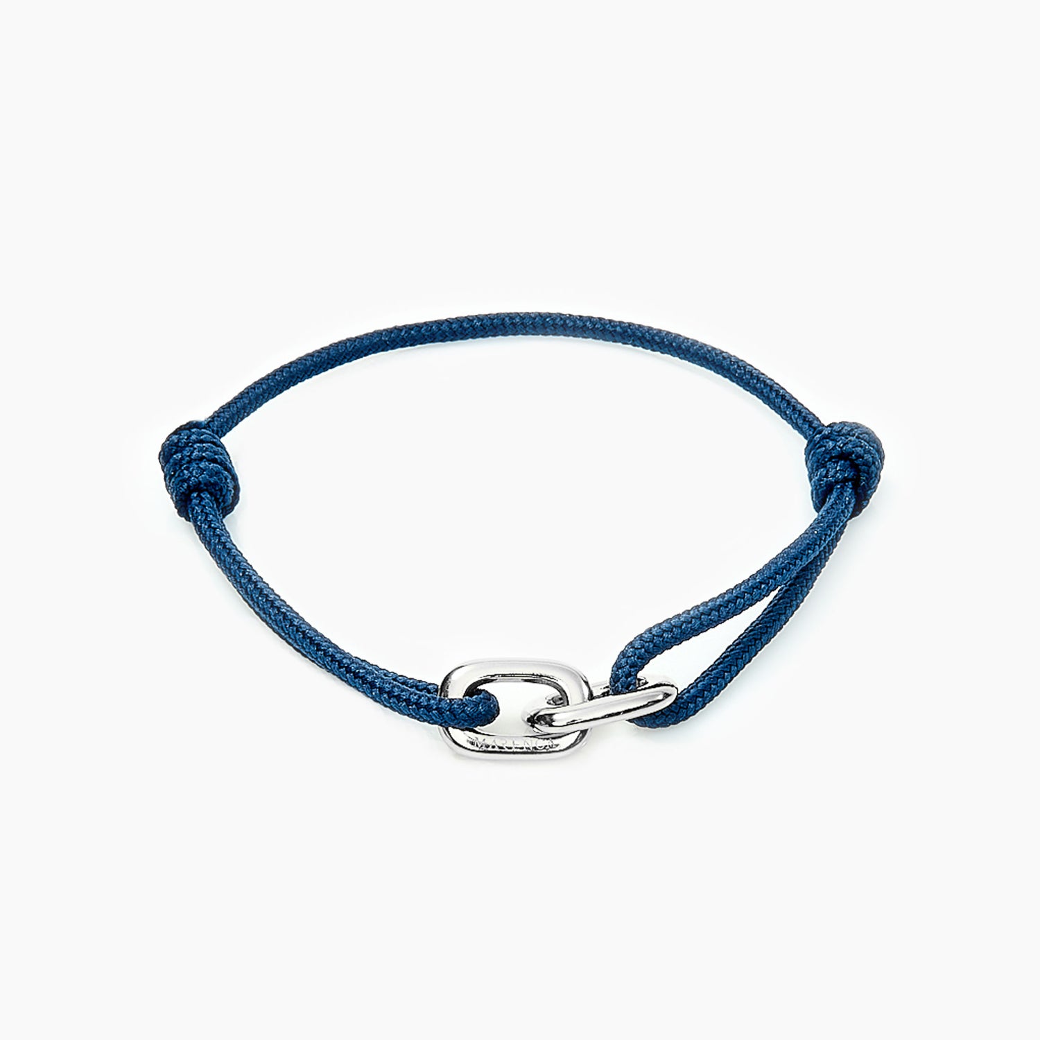 Blauwe touwarmband