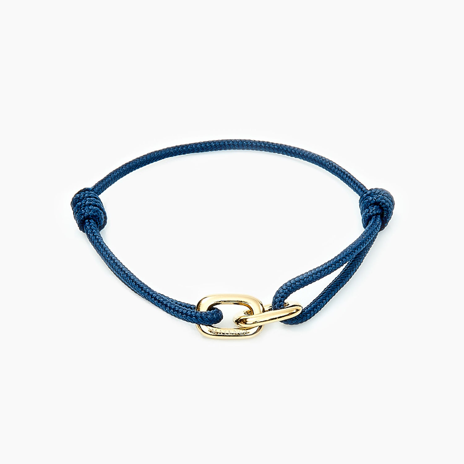 Blauwe touwarmband