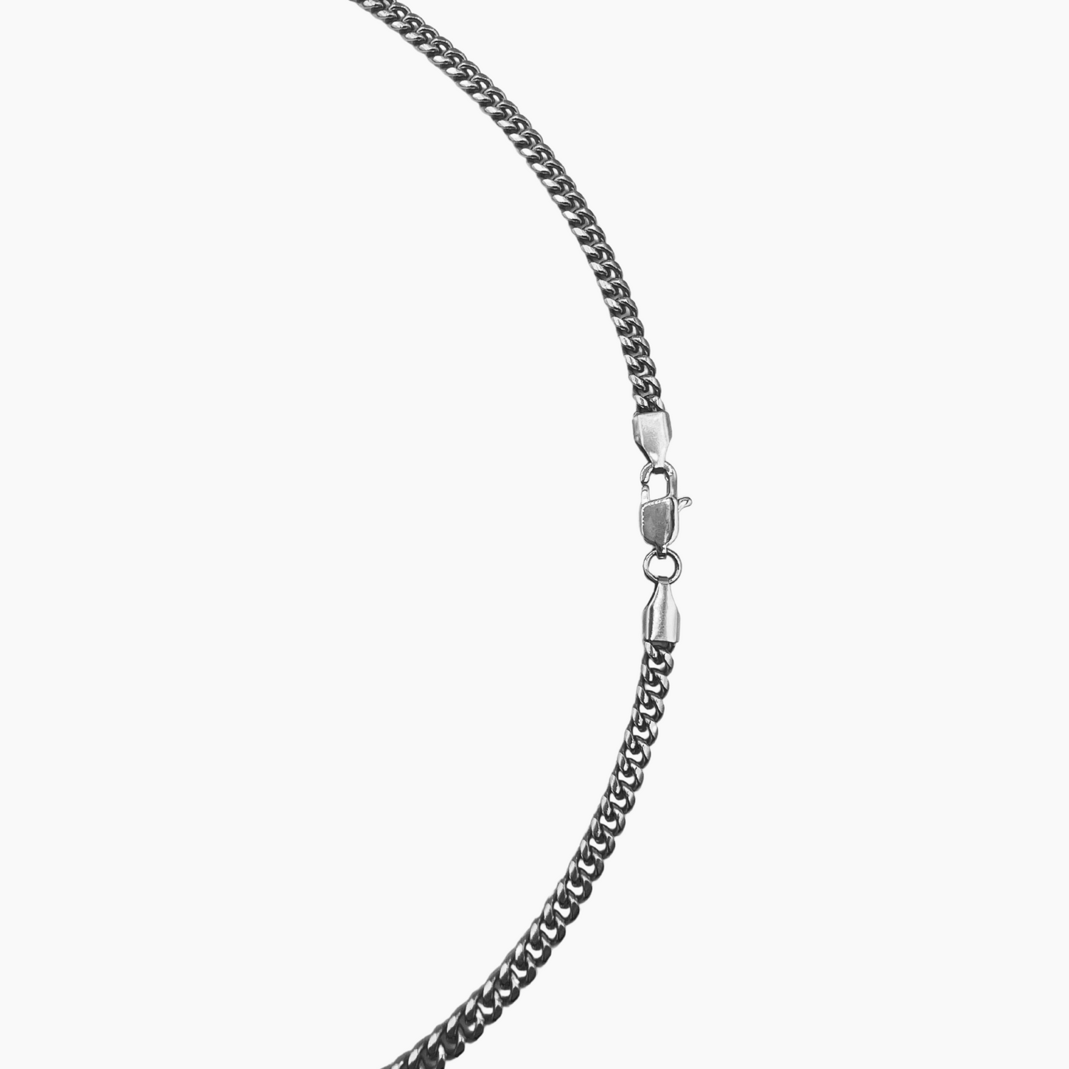 Cubaanse Schakelketting met Baroque Kruis Hanger