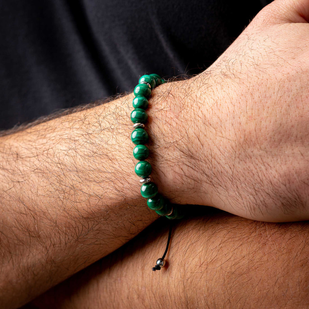 Malachite Bracelet Silver