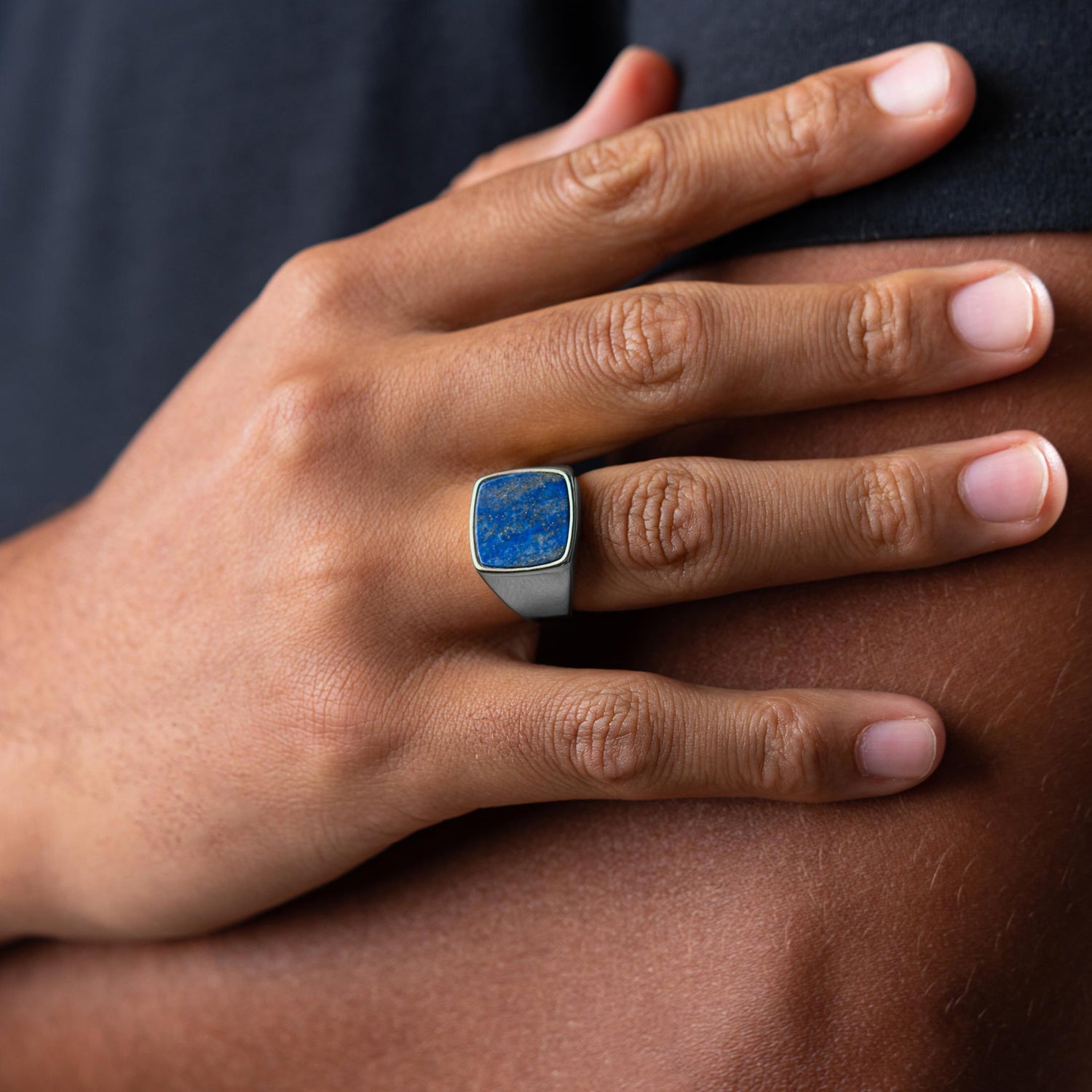 Zilveren Zegelring met Lapis Lazuli