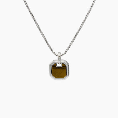 Tiger Eye Pendant Silver