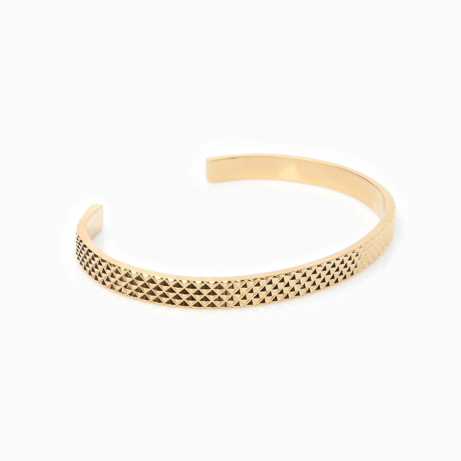 Gouden Cuff armband met Diamant Motief