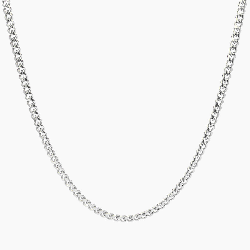 Cuban Chain Silver - 4mm