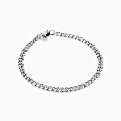 Cuban Bracelet Silver - 4 mm