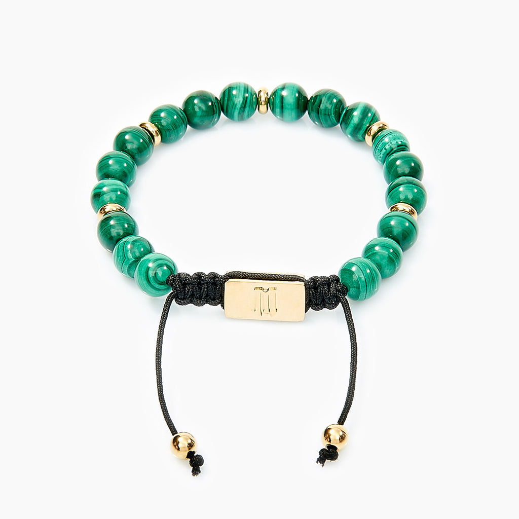 Malachite Bracelet Gold