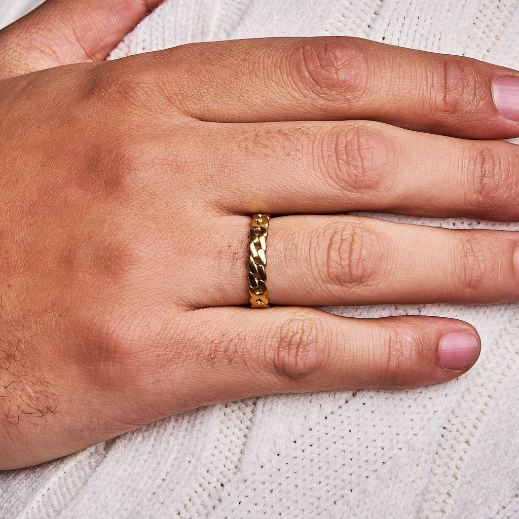 Cuban Ring Gold